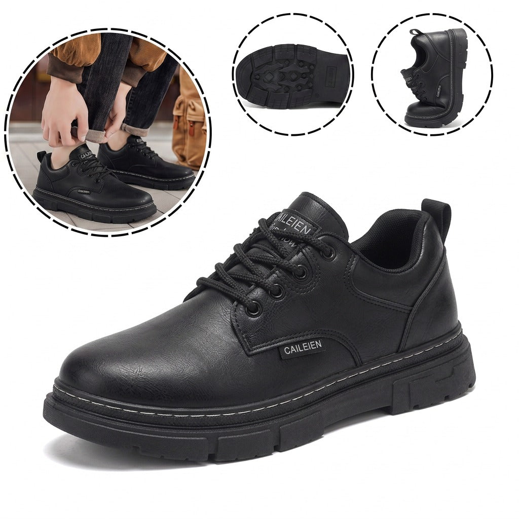 Pantofi ergonomici ortopedici din piele — piele italiană de calitate superioară, susținere a arcului plantar, stabilitate la nivelul călcâiului și ameliorarea durerilor la picioare