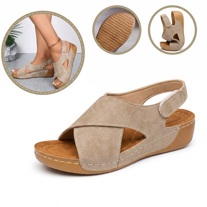 Sandale ortopedice ergonomice — cu suport pentru arcada plantară, care ajută la ameliorarea durerilor de picioare, la stabilizarea călcâiului și la reducerea instabilității la mers