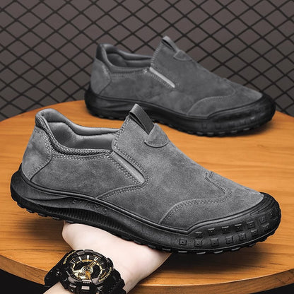 Pantofi ortopedici confortabili din piele de căprioară — cu suport pentru arcada plantară, care ameliorează durerea; recomandați de podologi!