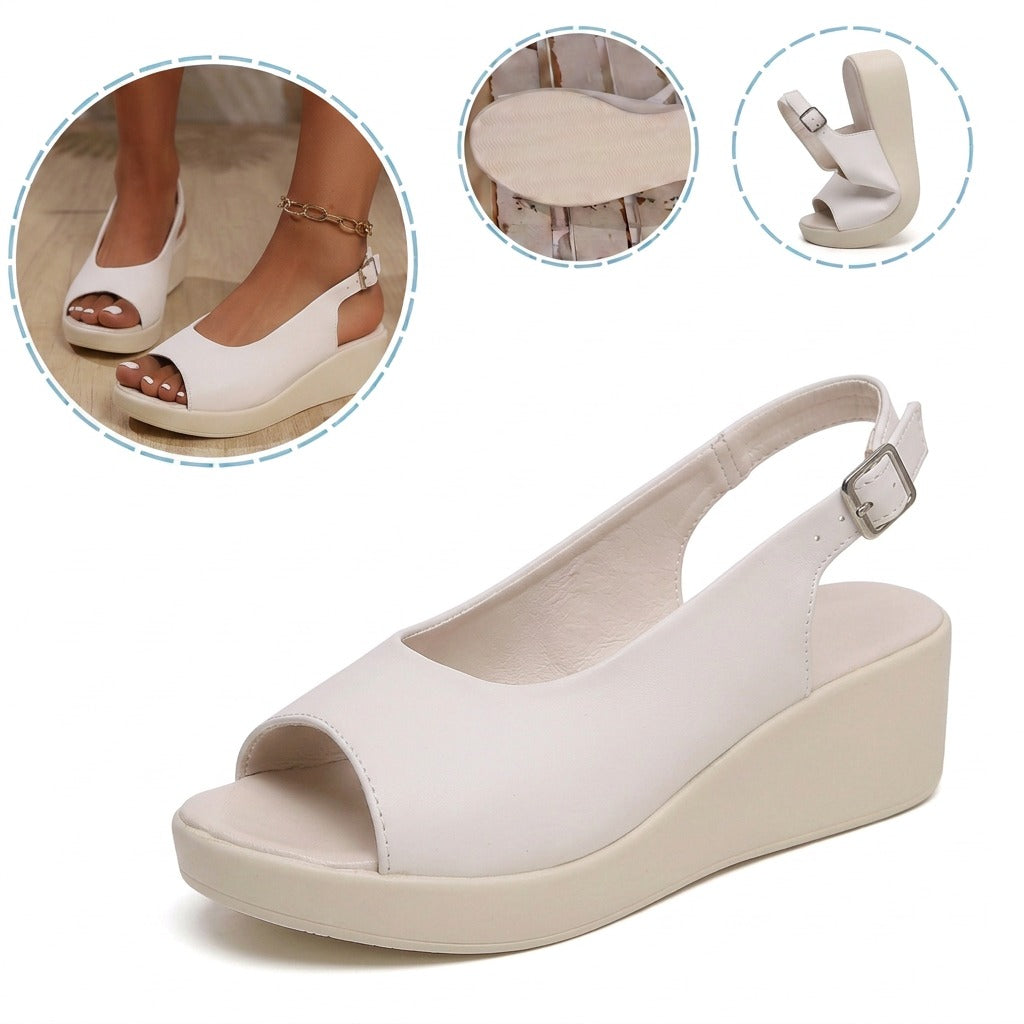 Sandale ortopedice ergonomice — cu suport pentru arcada plantară, care ajută la ameliorarea durerilor de picioare, la stabilizarea călcâiului și la reducerea instabilității la mers