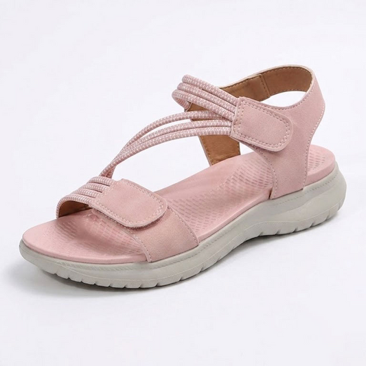 Sandale ortopedice confortabile — suport ergonomic pentru arcada plantară, lățime reglabilă, care subliniază silueta picioarelor.