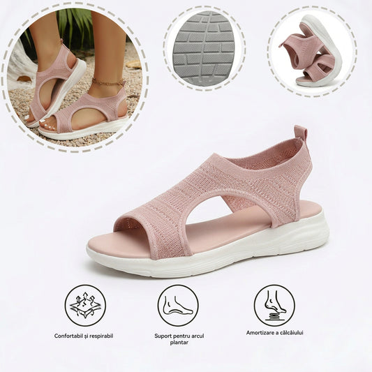 Sandale ortopedice ergonomice — cu suport pentru arcada plantară, care ajută la ameliorarea durerilor de picioare, la stabilizarea călcâiului și la reducerea instabilității la mers