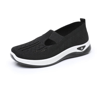 Pantofi sport ortopedici cu plasă — cu suport pentru arcada piciorului, pentru ameliorarea durerii; amortizare moale.