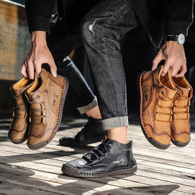 Pantofi ortopedici casual confortabili — din piele italiană de vită cu finisaj nubuc și susținere pentru bolta plantară