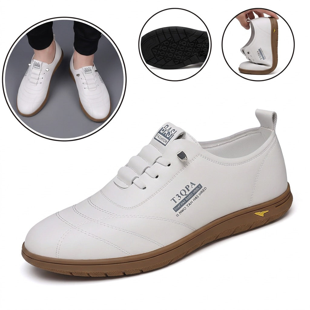 Pantofi ergonomici ortopedici din piele — piele de vacă italiană de calitate superioară, susținere a arcului plantar, stabilitate la nivelul călcâiului și ameliorarea durerilor de picioare
