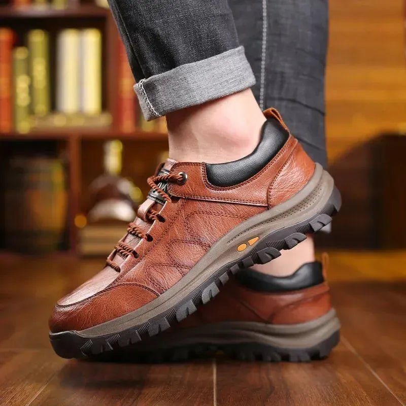 Pantofi ergonomici ortopedici din piele — piele de vacă italiană de calitate superioară, suport pentru arcada plantară și ameliorarea durerilor de picioare