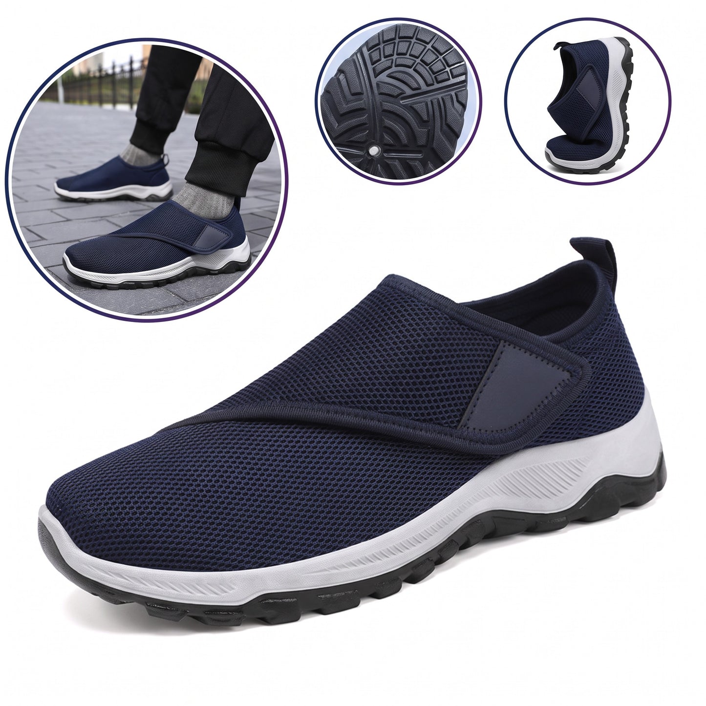 Adidași ergonomici cu ortoză — Susținere a arcului plantar pentru ameliorarea durerilor de picioare, stabilitate la nivelul călcâiului și reducerea solicitării articulațiilor