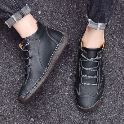 Pantofi ortopedici casual confortabili — din piele italiană de vită cu finisaj nubuc și susținere pentru bolta plantară