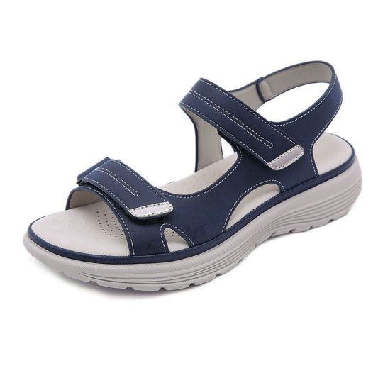 Sandale ortopedice confortabile — suport ergonomic pentru arcada plantară, lățime reglabilă, care subliniază silueta picioarelor.