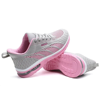 Pantofi sport ortopedici din plasă — cu susținere pentru bolta plantară și amortizare care protejează genunchii