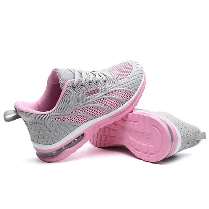 Pantofi sport ortopedici din plasă — cu susținere pentru bolta plantară și amortizare care protejează genunchii