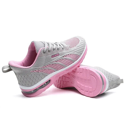 Pantofi sport ortopedici din plasă — cu susținere pentru bolta plantară și amortizare care protejează genunchii