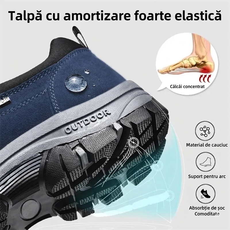 🔥Ofertă limitată în timp🔥 Pantofi ortopedici cu design nou, confecționați din piele întoarsă - moi și confortabili, impermeabili și antiderapanți - susțin arcada plantară - ameliorează durerea piciorului.