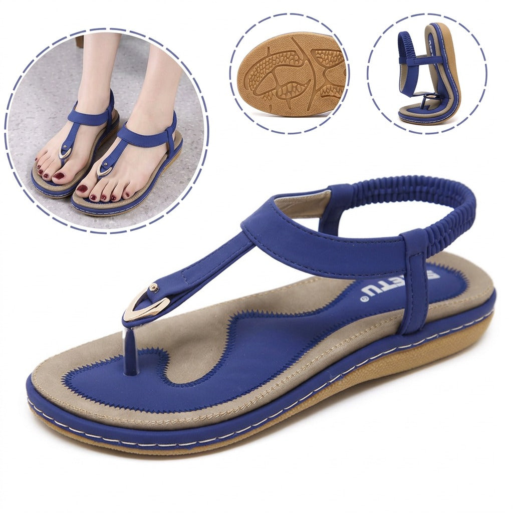 Sandale ortopedice ergonomice — cu suport pentru arcada plantară, care ajută la ameliorarea durerilor de picioare, la stabilizarea călcâiului și la reducerea instabilității la mers