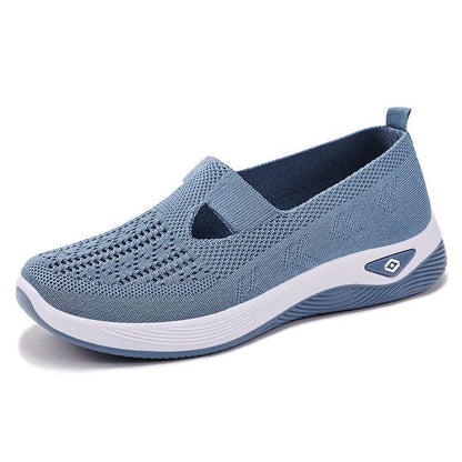 Pantofi sport ortopedici cu plasă — cu suport pentru arcada piciorului, pentru ameliorarea durerii; amortizare moale.