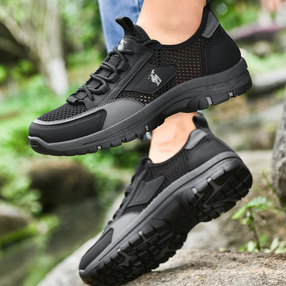 Adidași ergonomici cu ortoză — susținere a arcului plantar pentru ameliorarea durerilor de picioare, stabilizarea călcâiului și reducerea presiunii asupra articulațiilor.