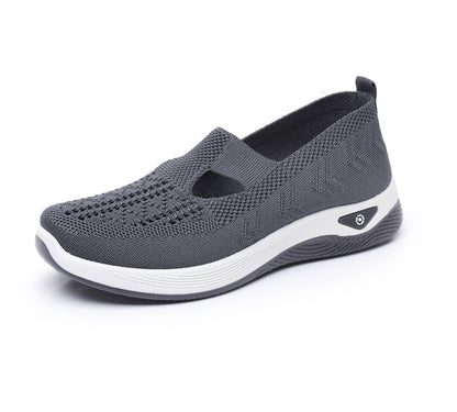 Pantofi sport ortopedici cu plasă — cu suport pentru arcada piciorului, pentru ameliorarea durerii; amortizare moale.