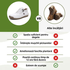 ⏰ Ofertă la jumătate de preț — Doar astăzi! 🔥 | Încălțăminte ortopedică din piele naturală premium | Susținere a boltei plantare pentru a calma durerea și a ușura mersul | Unisex.