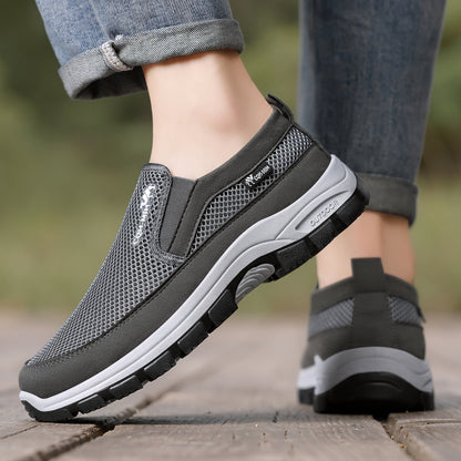 Pantofi sport ortopedici cu plasă – cu susținere a arcului piciorului, pentru ameliorarea durerii; amortizare moale.