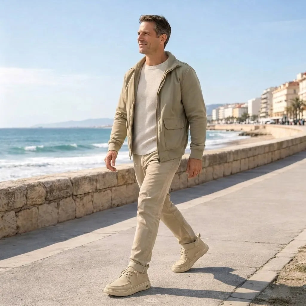 Încălțăminte ortopedică casual și la modă — cu suport pentru arcada piciorului, care ameliorează durerea, cu suprafață din piele ușor de întreținut