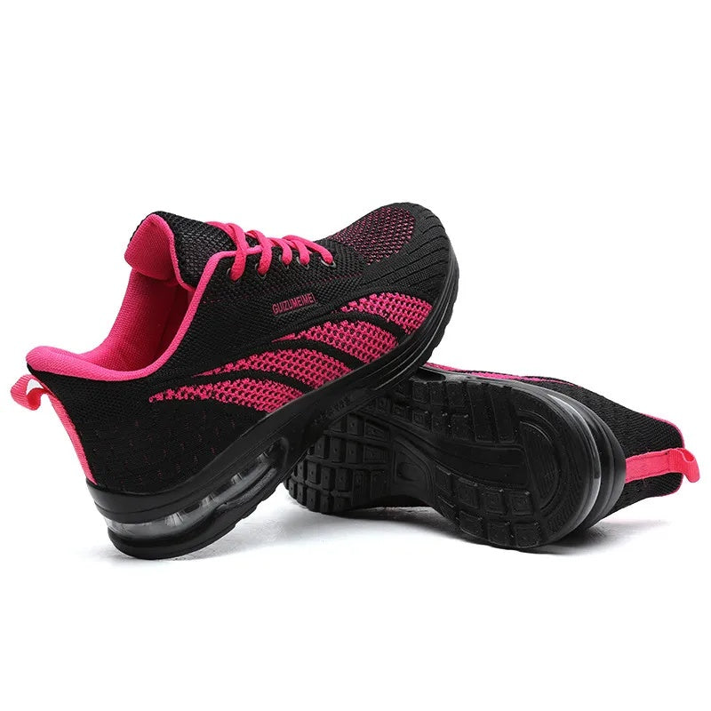 Pantofi sport ortopedici din plasă — cu susținere pentru bolta plantară și amortizare care protejează genunchii