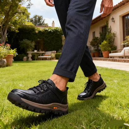 Pantofi ergonomici ortopedici din piele — piele de vacă italiană de calitate superioară, suport pentru arcada plantară și ameliorarea durerilor de picioare