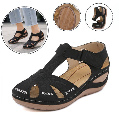 Sandale ortopedice ergonomice — cu suport pentru arcada plantară, care ajută la ameliorarea durerilor de picioare, la stabilizarea călcâiului și la reducerea instabilității la mers