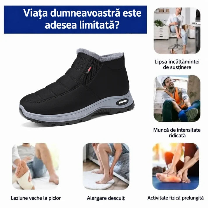 ⏰Oferta zilei: Reducere de 60% – Nu o rata! 🎉 Încălțăminte de iarnă ergonomică și ortopedică, ce ameliorează eficient durerile de picioare, genunchi și spate – potrivită atât pentru bărbați, cât și pentru femei.