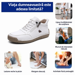 ⏰ Ofertă la jumătate de preț — Doar astăzi! 🔥 | Încălțăminte ortopedică din piele naturală premium | Susținere a boltei plantare pentru a calma durerea și a ușura mersul | Unisex.