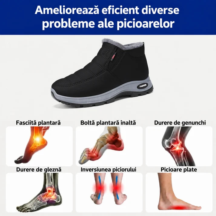 ⏰Oferta zilei: Reducere de 60% – Nu o rata! 🎉 Încălțăminte de iarnă ergonomică și ortopedică, ce ameliorează eficient durerile de picioare, genunchi și spate – potrivită atât pentru bărbați, cât și pentru femei.
