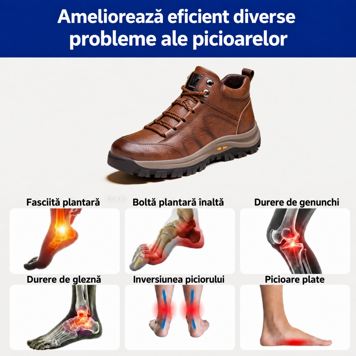 Ultima zi! Ofertă la jumătate de preț! ✅ Încălțăminte ortopedică concepută pentru persoanele cu probleme ale picioarelor, menită să amelioreze durerile de spate, de articulații și de picioare.