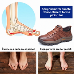 ⏰Ofertă pe timp limitat⏰ Confecționați din piele de vițel australiană 🐂 Susținere pentru picior: ameliorează durerile de picioare ✅ Impermeabili și antiderapanți; confortabili la mers.