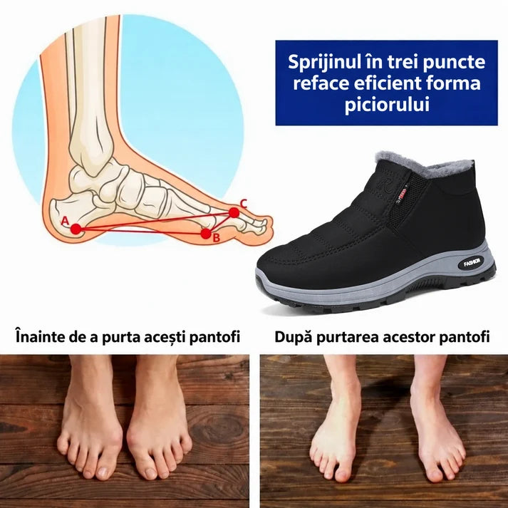 ⏰Oferta zilei: Reducere de 60% – Nu o rata! 🎉 Încălțăminte de iarnă ergonomică și ortopedică, ce ameliorează eficient durerile de picioare, genunchi și spate – potrivită atât pentru bărbați, cât și pentru femei.