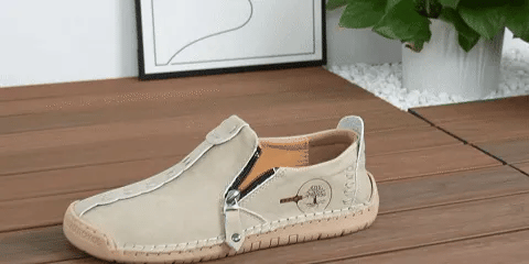Pantofi ortopedici casual confortabili — din piele italiană de vită cu finisaj nubuc și susținere pentru bolta plantară